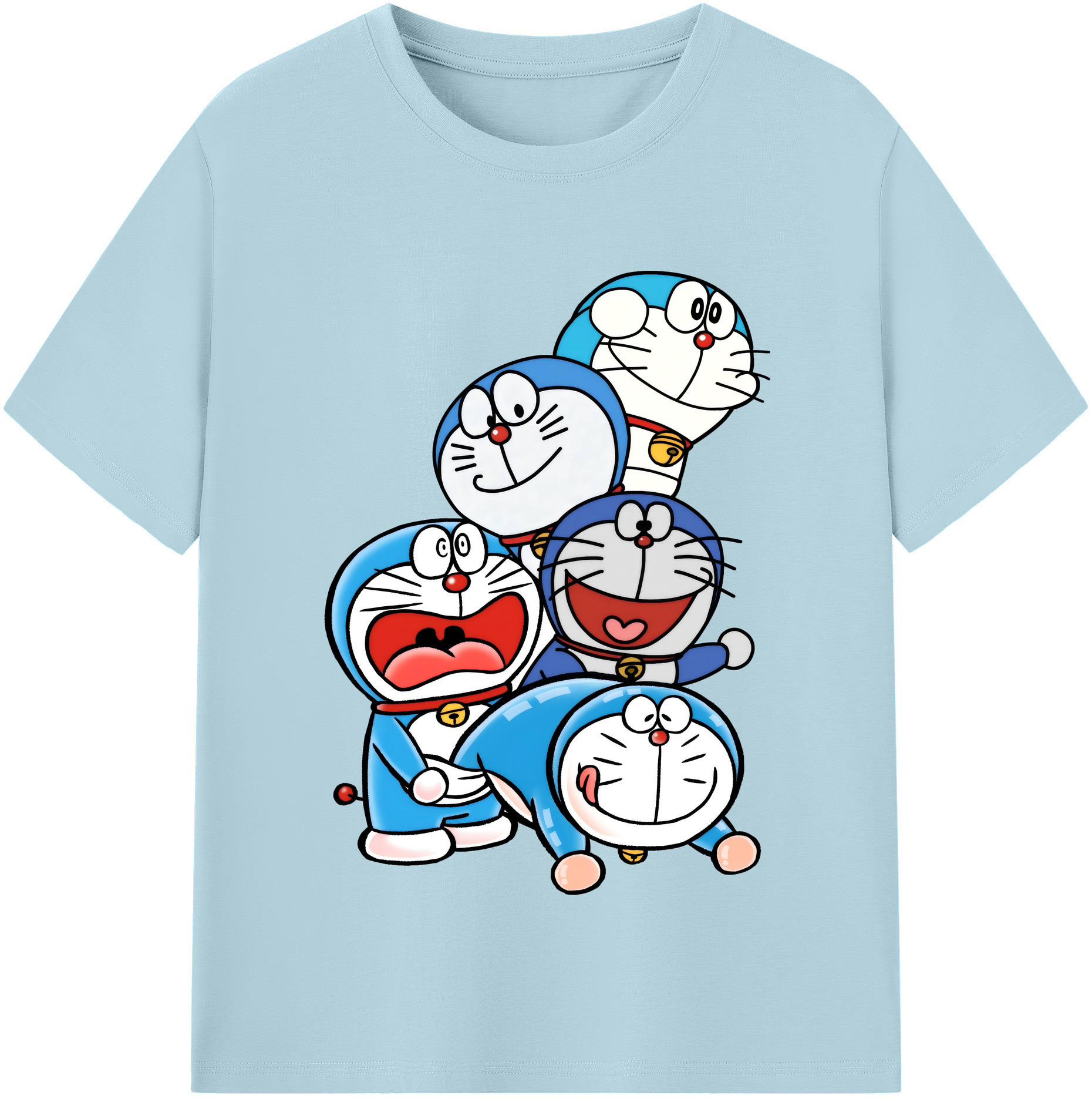 （画像用） ドラえもん Doraemon 綿100％半袖Tシャツ（フロントプリント）